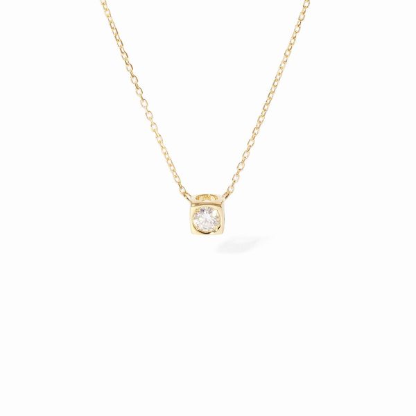 dinh van - Necklace Le Cube Diamant medium model - Ref.: 608111