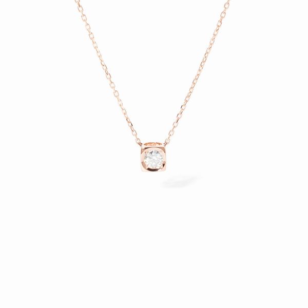 dinh van - Necklace Le Cube Diamant medium model - Ref.: 608115