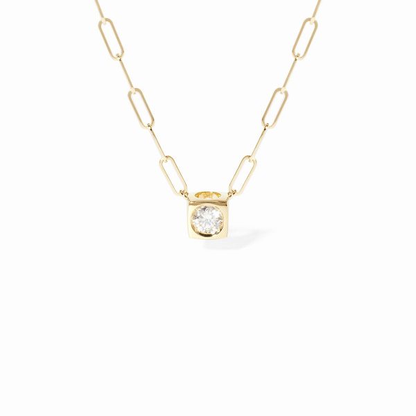 dinh van - Collar Le Cube Diamant modelo grande - Ref.: 608211