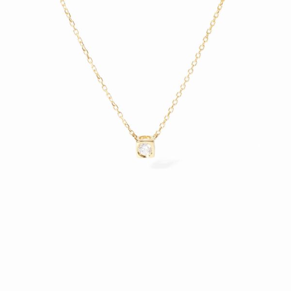 dinh van - Collar Le Cube Diamant modelo pequeño - Ref.: 608311