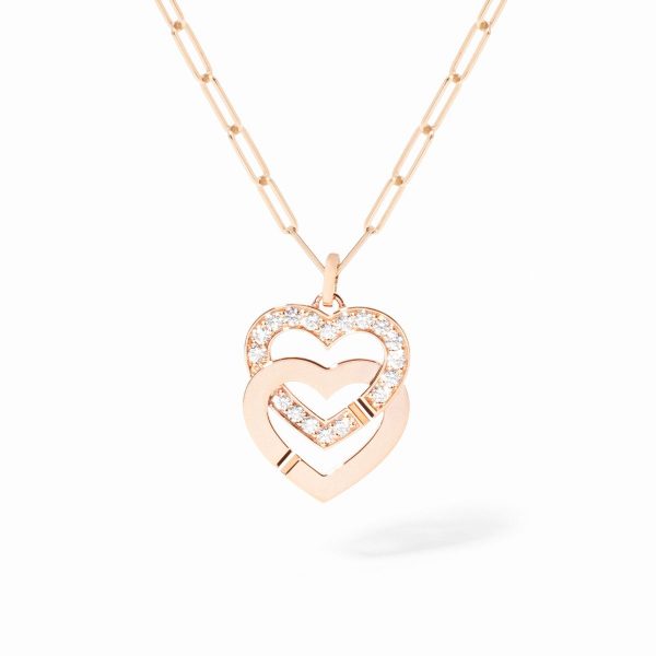 dinh van - Double Cœurs R15 chain pendant - Ref.: 745315