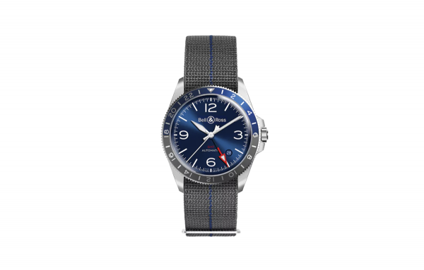 Bell & Ross - BR V2-93 gmt blue - Ref.: BRV293-BLU-ST/SF