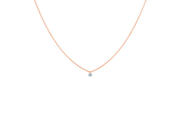 La Brune & La Blonde - Collar 360° Diamante Solitario - Ref.: PE0020PGDI