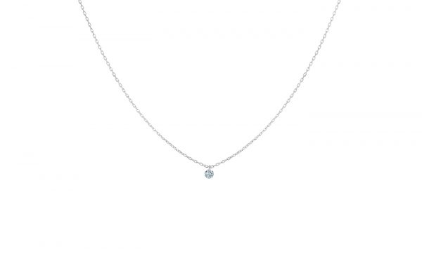 La Brune & La Blonde - Necklace 360° Diamond Solitaire - Ref.: PE0001WGDI