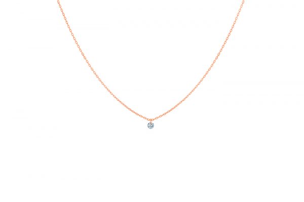 La Brune & La Blonde - Collar 360° Diamante Solitario - Ref.: PE0001PGDI