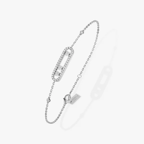 Messika - Pulsera Baby Move Pavé - Ref.: 04325-WG