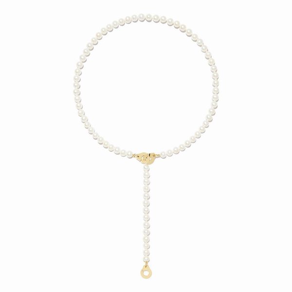 dinh van - Collar de perlas 3 Menottes  - 42 cm - Ref.: 654501 - Imagen 2