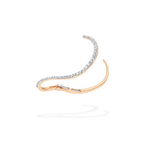 queen wave ear jewel diamants-rose gold & diamond