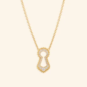 Rouvenat - Colgante Grande Unlock pavé, oro amarillo, diamantes - Ref.: IN3_3_J_J_20_DIA