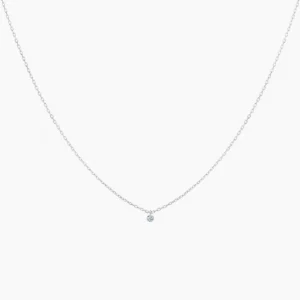 La Brune & La Blonde - COLLAR 360º - Oro Blanco y Diamantes