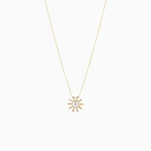 La Brune & La Blonde - COLLAR MINI SOL - Oro Amarillo y Diamantes