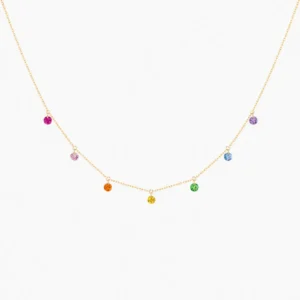 La Brune & La Blonde - COLLAR ARCO IRIS, 7 PIEDRAS