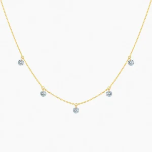 La Brune & La Blonde - COLLAR 360º CON 5 DIAMANTES