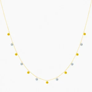 La Brune & La Blonde - COLLAR CONFETTI, RIVIÈRE, ZAFIROS AMARILLOS Y DIAMANTES