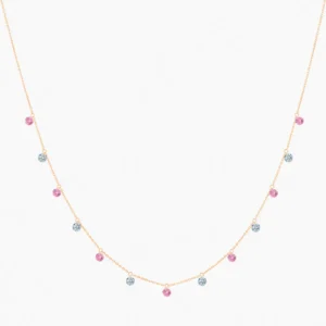 La Brune & La Blonde - COLLAR CONFETTI, RIVIÈRE, ZAFIROS ROSAS Y DIAMANTES