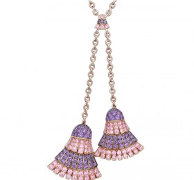 De Grisogono - Colgante Ventaglio Classic, Oro Rosa y Piedras Preciosas