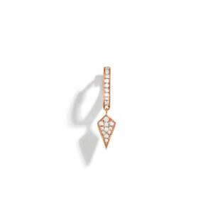 Mono Pendiente Rockaway Stairway Pequeño - Oro Rosa y Diamantes - Ref.: FSJ480