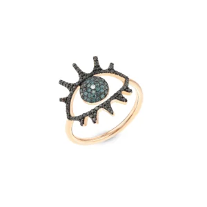 Bee Goddess - Anillo EYE LIGHT - Ref.: GOZ18KOKIBSMPPGYZ - Talla: 53