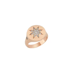 Bee Goddess - Anillo VENUS STAR PINKY RING - Ref.: IST18KPLKSPPGYZ - Talla: 47