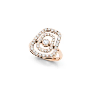 Mattioli - Anillo Puzzle Luce - Oro Rosa y Diamantes - Ref.: MAN054R182W - Talla: 54