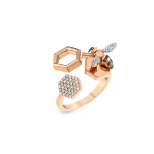 Bee Goddess - Anillo HONEYCOMB - Ref.: PTK3APGYZ - Talla: 53