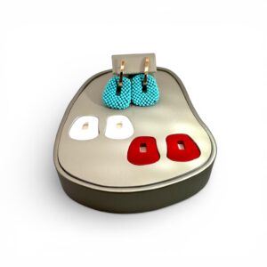 Mattioli - Pendientes Caja mediana Puzzle tres pares intercambiables - Ref.: MOR054R123