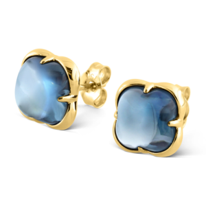 MORGANNE BELLO - Pendientes Songe, Topacio Azul de Londres