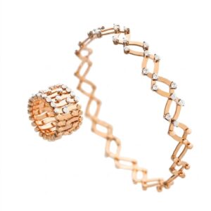 Serafino Consoli - Anillo Pulsera Serafino Half, Talla diamante 4 - Ref.: S.RB 1492 H4 RG WD