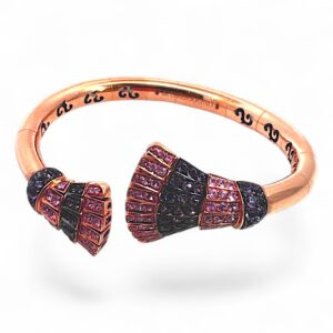 De Grisogono - Pulsera Ventaglio, Oro Rosa , Zafiros Rosas y Amatistas - Talla: M