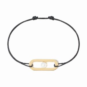 dinh van - Pulsera de cordón Maillon Perle