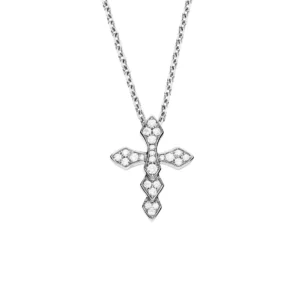 Akillis - Colgante Python con diamante en forma de S, Oro blanco - Ref.: PPY0018