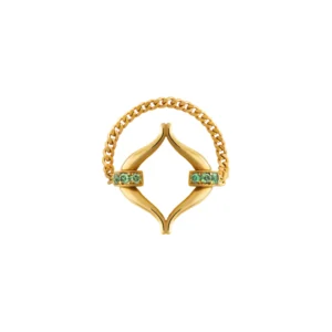 MAZARIN - Anillo Eboris Link Pavé Menta
