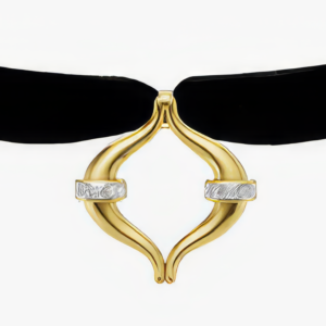MAZARIN - Colgante MAXI LINK VELVET NECKLACE